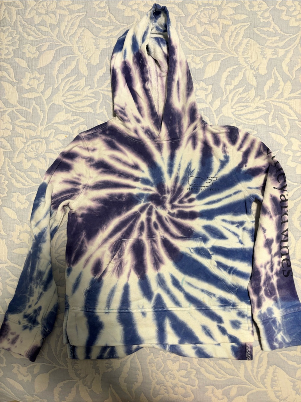 Vineyard Vines Purple & White Tie-Dye Hoodie